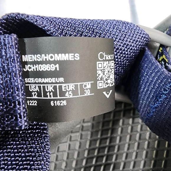 Chaco Z/2 MENS SIZE 12 Blue Adjustable Strap Classic Sandals Spay JCH108691 - Picture 11 of 11